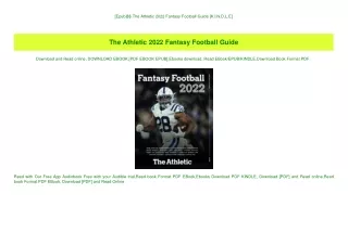 [Epub]$$ The Athletic 2022 Fantasy Football Guide [K.I.N.D.L.E]