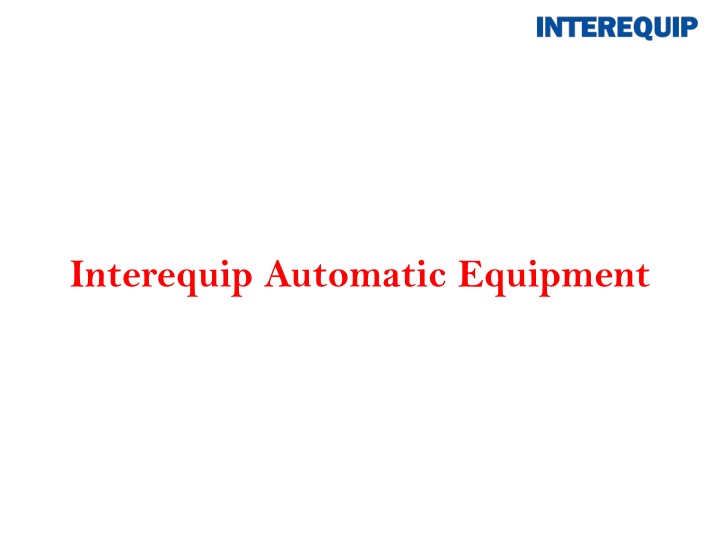 interequip automatic equipment