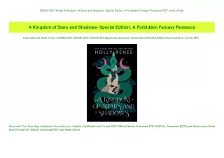 [READ PDF] Kindle A Kingdom of Stars and Shadows- Special Edition A Forbidden Fantasy Romance [PDF
