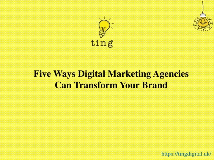 five ways digital marketing agencies