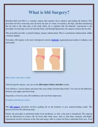 what is bbl surgery