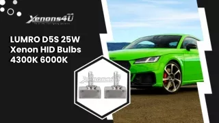 lumro d5s 25w xenon hid bulbs 4300k 6000k 4300k