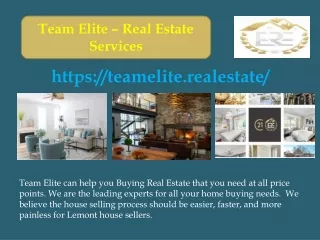 Team Elite - Real Estate services