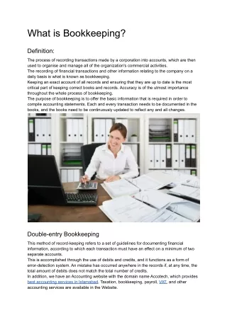 What is Bookkeeping (1)