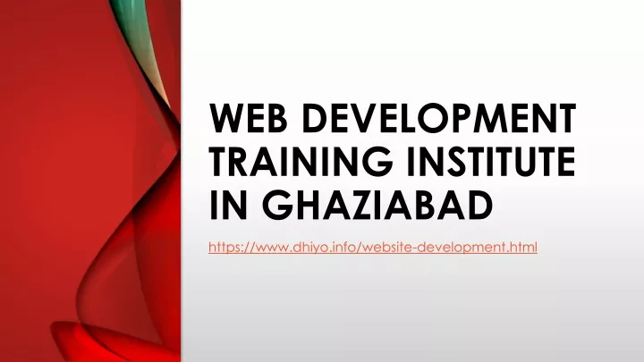 web development training institute in ghaziabad