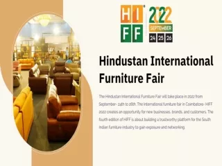 Hindustan International Furniture Fair 2022