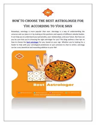 how to choose the best astrologer