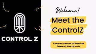 ControlZ: A E-Commerce Store For Premium Renewed Smartphones