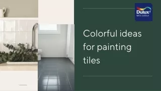 Colorful ideas for painting tiles