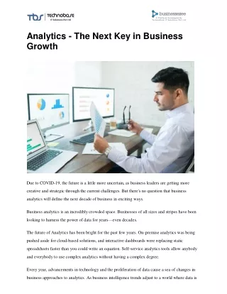 business growth |  business analytics |  data analysis