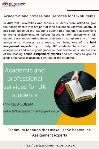 academic and professional services