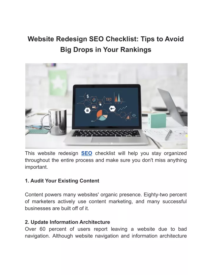 website redesign seo checklist tips to avoid