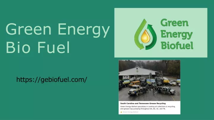 green energy bio fuel