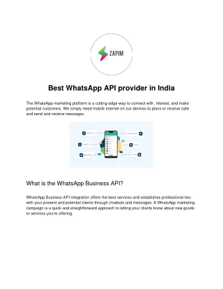 Best WhatsApp API provider in India