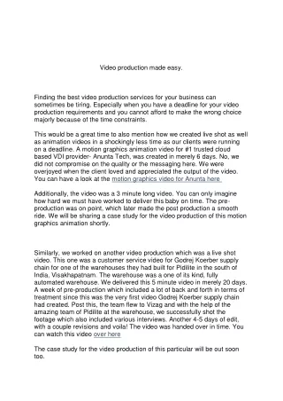 Video Production Houses in Mumbai