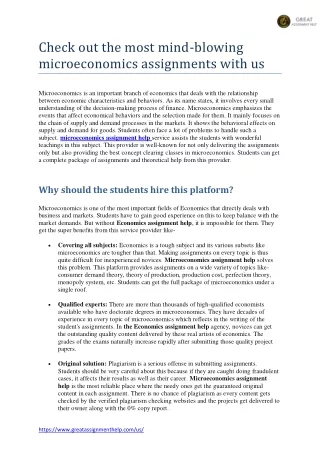 check out the most mind blowing microeconomics