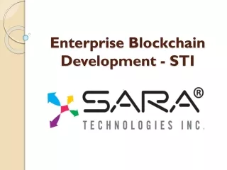 Enterprise Blockchain Development - STI