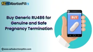 Buy Generic RU486 for Genuine and Safe Pregnancy Termination