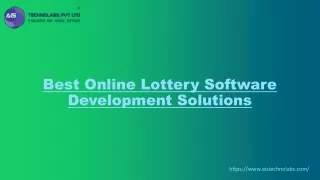Best Online Lottery Software Development Solutions