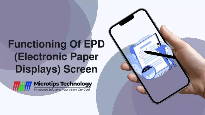functioning of epd electronic paper displays screen