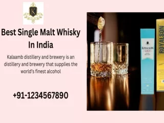 Best Single Melt Whiskey In India