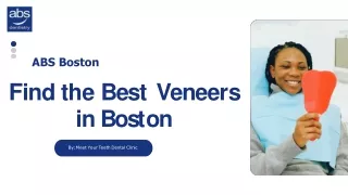 Find the Best  Veneers in Boston