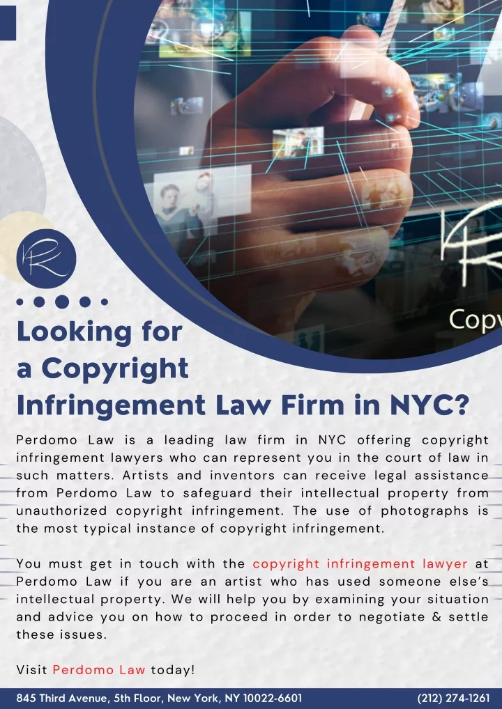 looking for a copyright infringement law firm