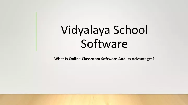 vidyalaya school software