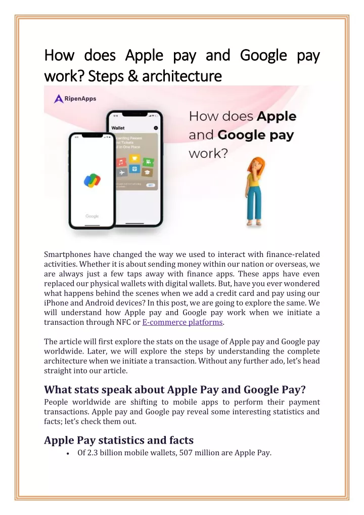 how does apple pay and google pay how does apple