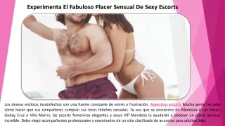 Experimenta El Fabuloso Placer Sensual De Sexy Escorts