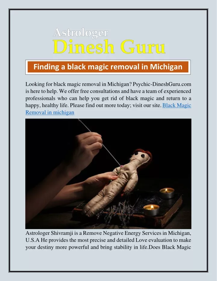 finding a black magic removal in michigan