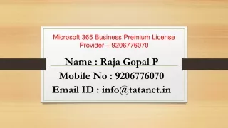 Microsoft 365 Bussiness Licence provider @ 9206776070 _Bangalore