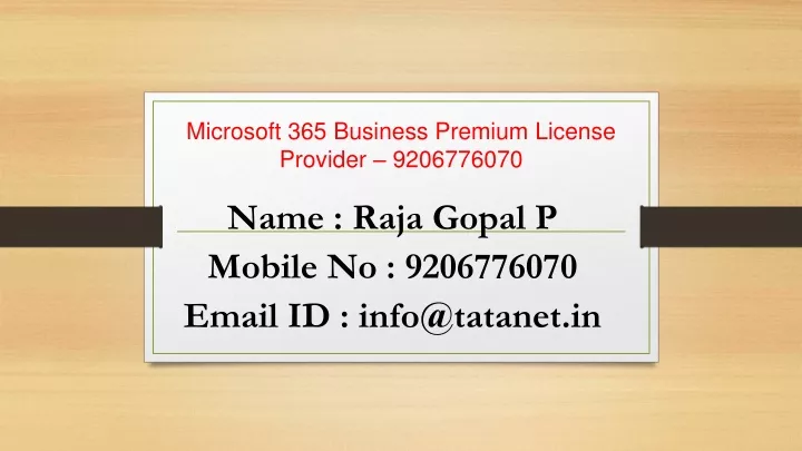 microsoft 365 business premium license provider 9206776070