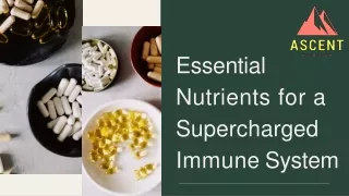 Essential Nutrients for a Supercharged Immune System