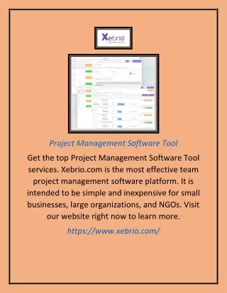 project management software tool