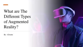 what are the different types of augmented reality