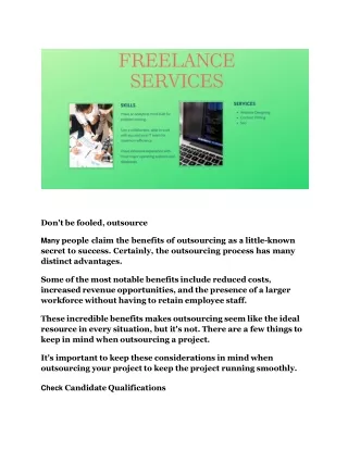 Don't be fooled, outsourceCONTENT ,Web Designing