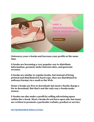 Outsource your e-books and increase your profits at the same time