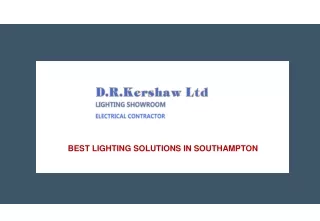 best lighting solutions in southampton