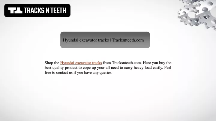 hyundai excavator tracks tracksnteeth com