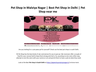 Pet Shop in Malviya Nagar | Best Pet Shop in Delhi | Pet Shop near me