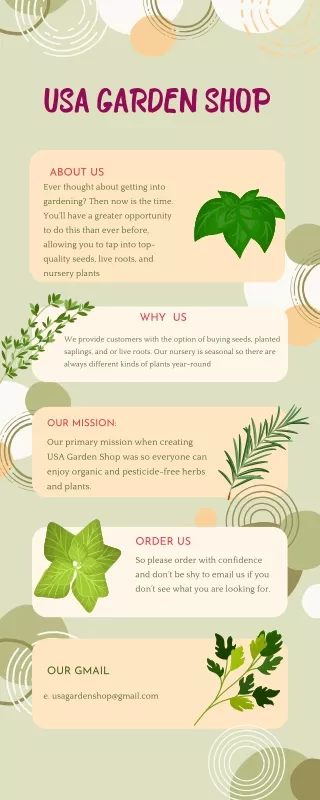 Pastel Green Simple 5 Italian Herbs You Need to Know Infographic