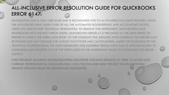 all inclusive error resolution guide for quickbooks error 6147