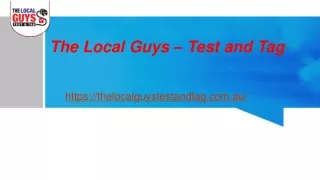 the local guys test and tag