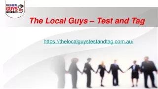 the local guys test and tag