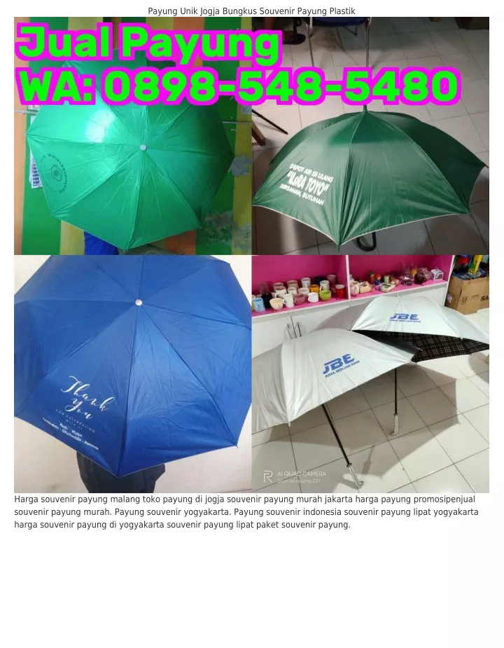 payung unik jogja bungkus souvenir payung plastik