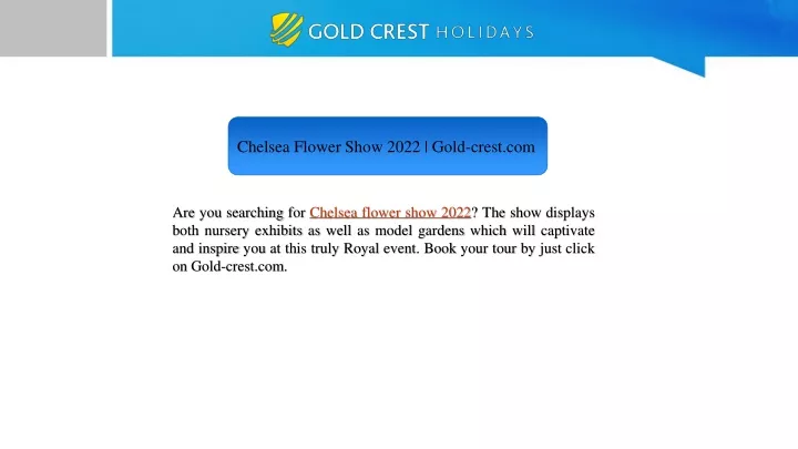 chelsea flower show 2022 gold crest com