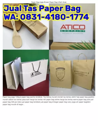 Ö8౩I-ᏎI8Ö-I77Ꮞ (WA) Yang Jual Paper Bag Coklat Jual Tas Kertas Di Pekalongan