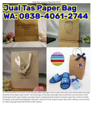 08З8–ㄐ06I–27ㄐㄐ (WA) Jual Paper Bag Polos Makassar Paper Bag Terbuat Dari