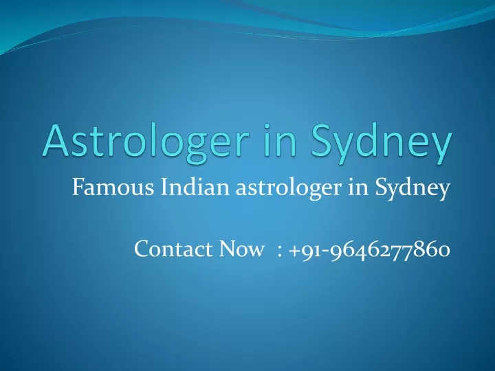 astrologer in sydney